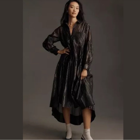 Anthropologie Dresses & Skirts - Nwt pilcro metallic midi dress